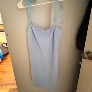 Blue bodycon dress